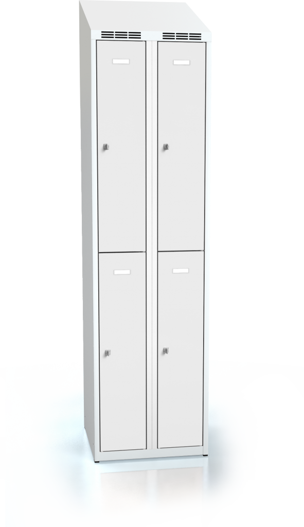 Dělená šatní skříňka ALDUR 1 se šikmým víkem 1995 x 500 x 500